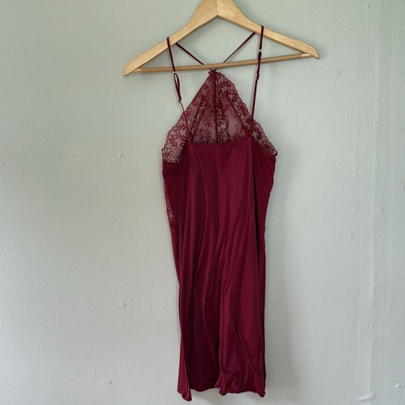 Wacoal Deep Red Lace Chemise Small - Picture 4 of 6